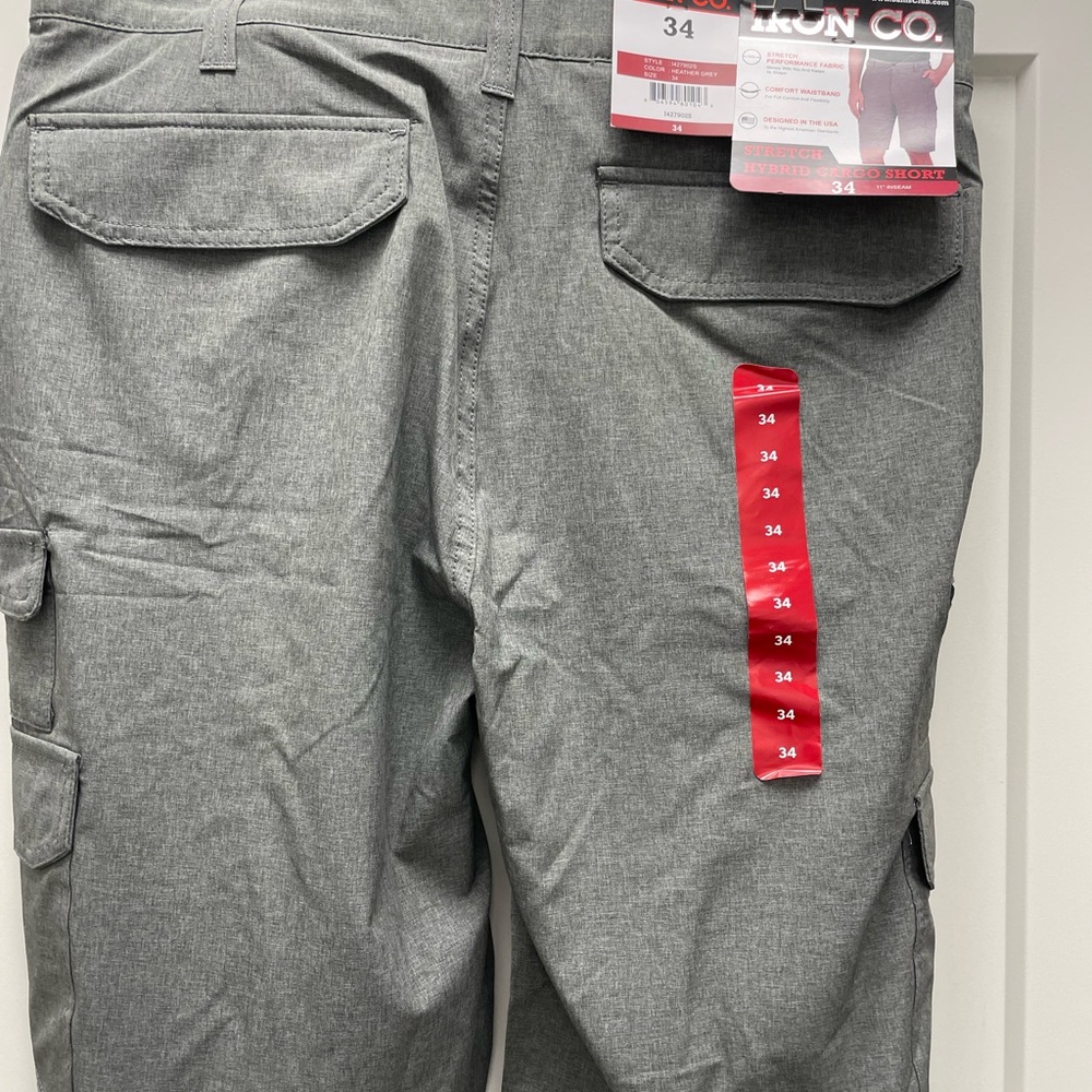 2 Pair
Iron Co. Men's Charcoal Cargo Pants